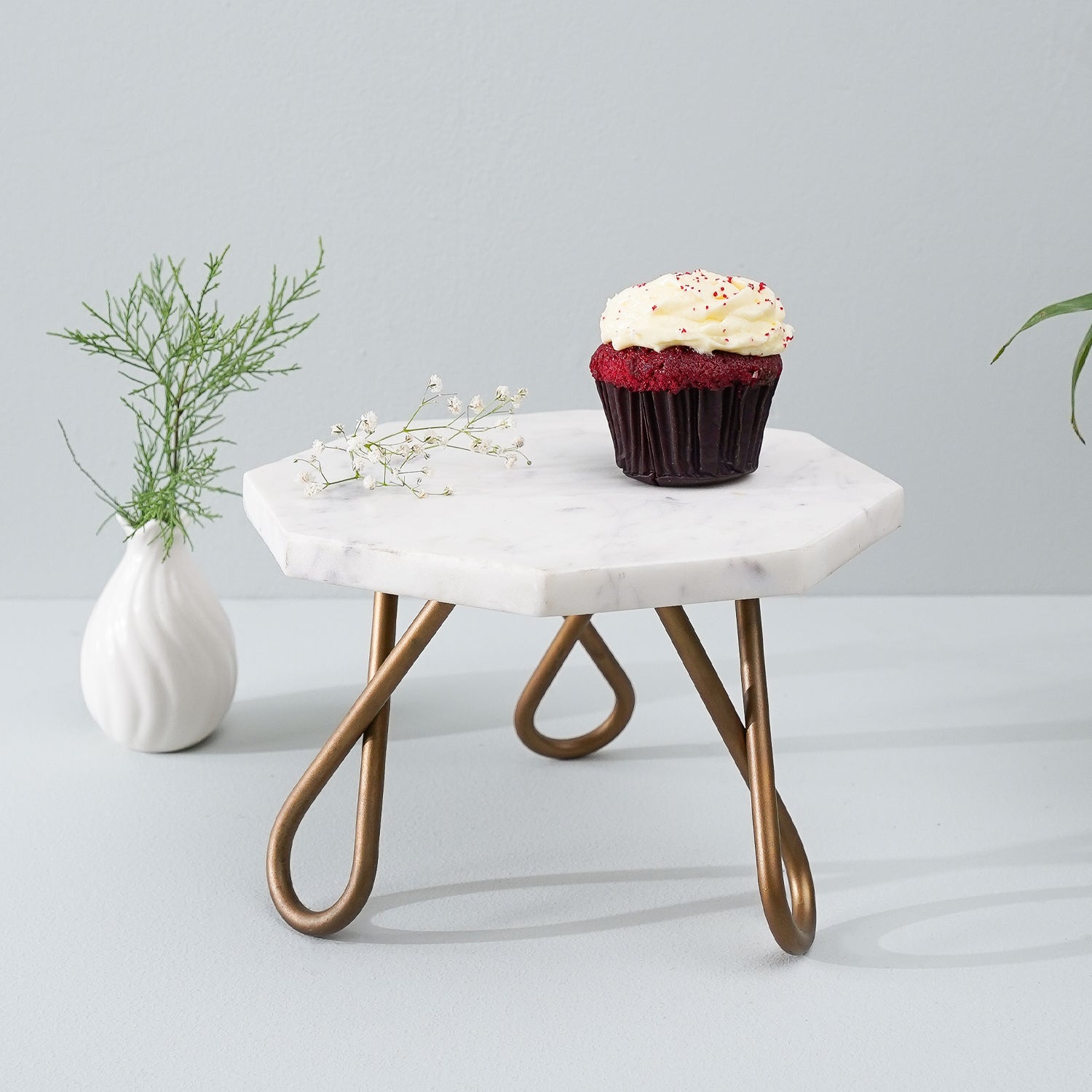 White Chocolate Cake Stand (21.5x13.9 Cm) – Casa Decor