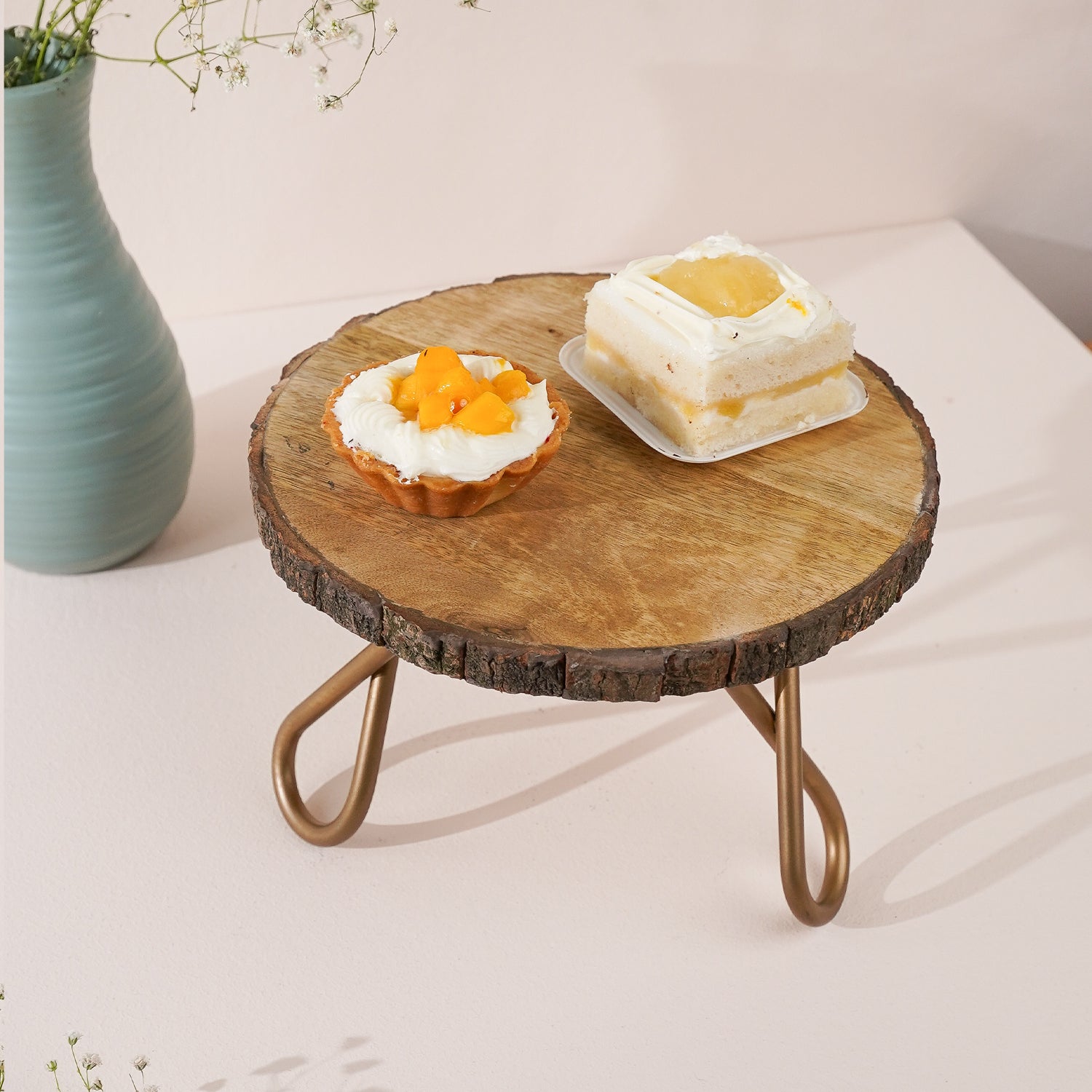 White Plastic 3 Piece Set Pedestal Cake Stand | ShopWildThings.com