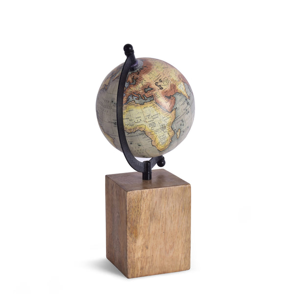 Vintage Grey Desk Globe (28x10x26 cm)