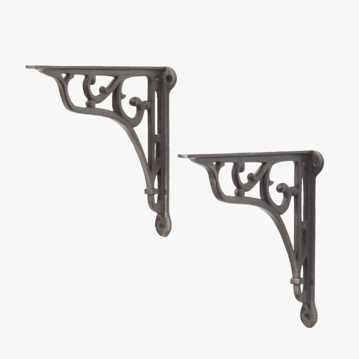 Baroque Art Wall Brackets Black (Set Of 2)