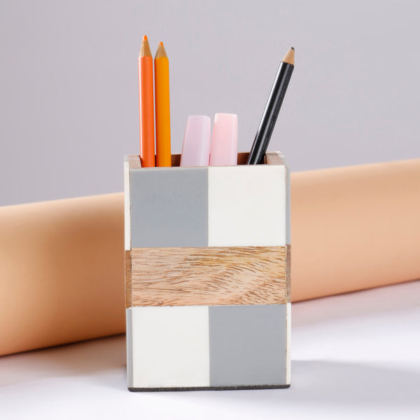 Color Block Pen Holder