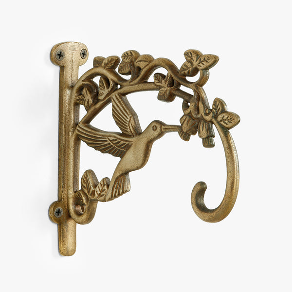 Hummingbird Wall Brackets Golden - Set Of 2