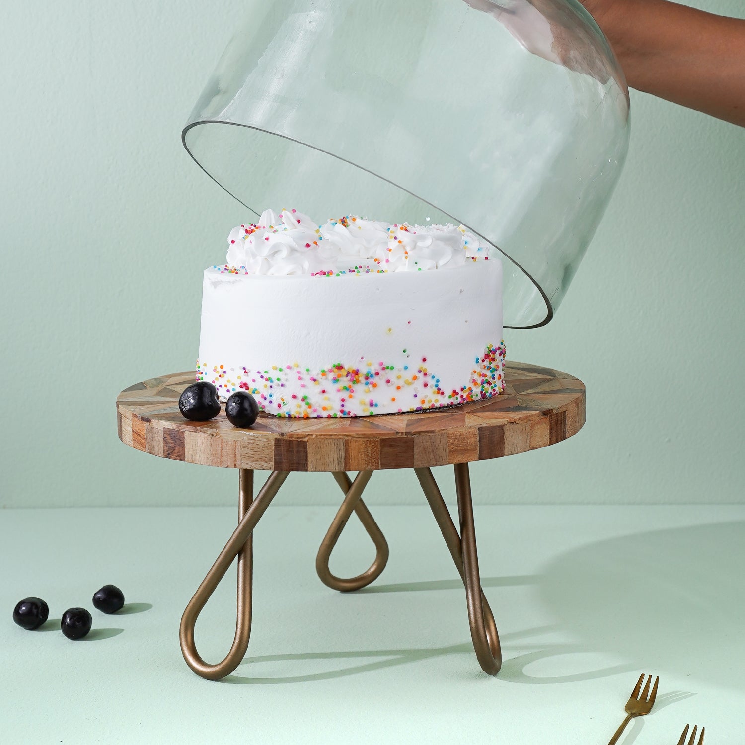 BAKGLAD cake stand, 29 cm (11